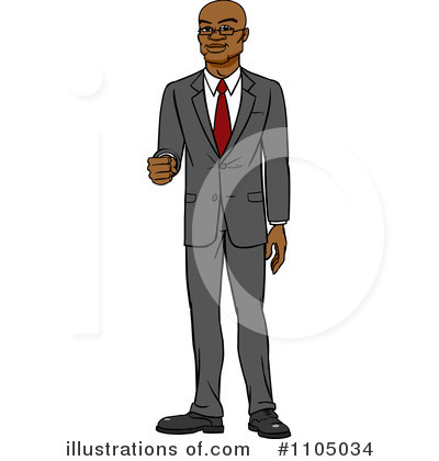 Royalty-Free (RF) Businessman Clipart Illustration by Cartoon Solutions - Stock Sample #1105034