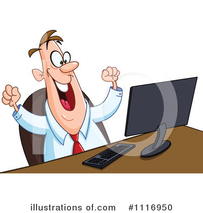 Royalty-Free (RF) Businessman Clipart Illustration by yayayoyo - Stock Sample #1116950