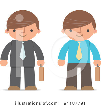 Royalty-Free (RF) Businessman Clipart Illustration by Qiun - Stock Sample #1187791