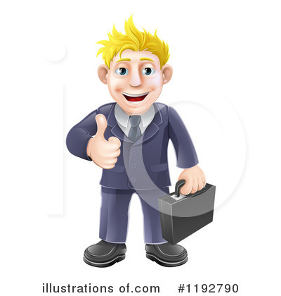 Royalty-Free (RF) Businessman Clipart Illustration by AtStockIllustration - Stock Sample #1192790