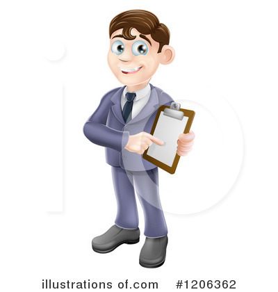Royalty-Free (RF) Businessman Clipart Illustration by AtStockIllustration - Stock Sample #1206362