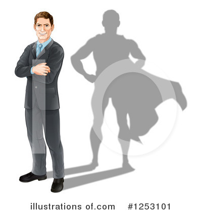 Business Man Clipart #1253101 by AtStockIllustration