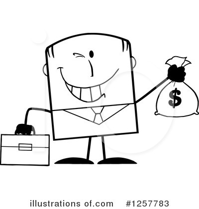 Royalty-Free (RF) Businessman Clipart Illustration by Hit Toon - Stock Sample #1257783