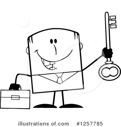 Royalty-Free (RF) Businessman Clipart Illustration by Hit Toon - Stock Sample #1257785