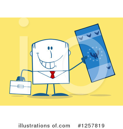 Royalty-Free (RF) Businessman Clipart Illustration by Hit Toon - Stock Sample #1257819