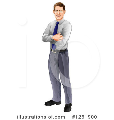 Royalty-Free (RF) Businessman Clipart Illustration by AtStockIllustration - Stock Sample #1261900