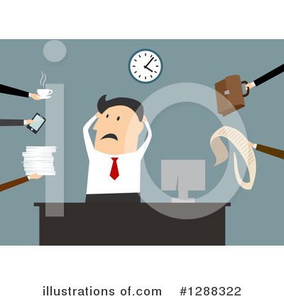 Royalty-Free (RF) Businessman Clipart Illustration by Vector Tradition SM - Stock Sample #1288322