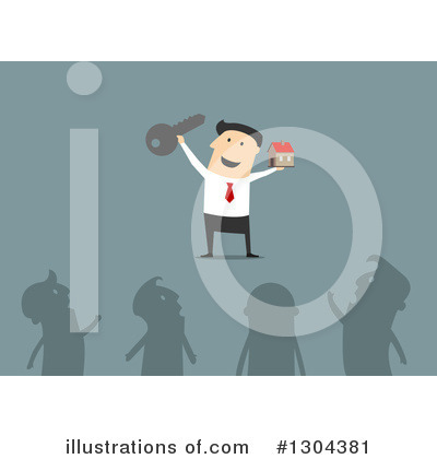 Royalty-Free (RF) Businessman Clipart Illustration by Vector Tradition SM - Stock Sample #1304381