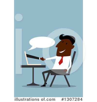 Royalty-Free (RF) Businessman Clipart Illustration by Vector Tradition SM - Stock Sample #1307284