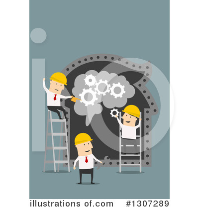 Royalty-Free (RF) Businessman Clipart Illustration by Vector Tradition SM - Stock Sample #1307289