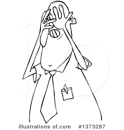 Royalty-Free (RF) Businessman Clipart Illustration by djart - Stock Sample #1373287
