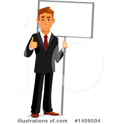 Royalty-Free (RF) Businessman Clipart Illustration by Vector Tradition SM - Stock Sample #1409504
