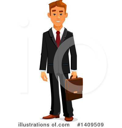 White Businessman Clipart #1409509 by Vector Tradition SM