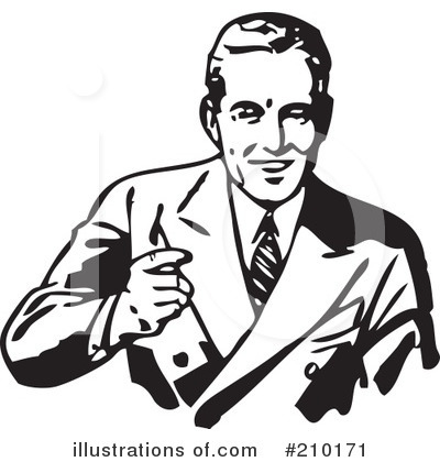 Royalty-Free (RF) Businessman Clipart Illustration by BestVector - Stock Sample #210171