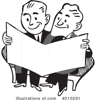 Royalty-Free (RF) Businessman Clipart Illustration by BestVector - Stock Sample #210291