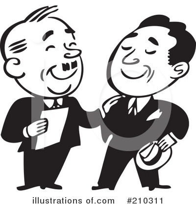 Royalty-Free (RF) Businessman Clipart Illustration by BestVector - Stock Sample #210311