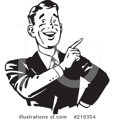 Royalty-Free (RF) Businessman Clipart Illustration by BestVector - Stock Sample #210354
