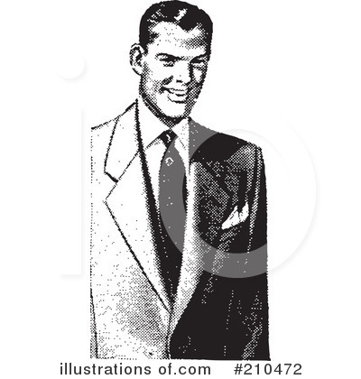 Royalty-Free (RF) Businessman Clipart Illustration by BestVector - Stock Sample #210472