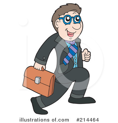 Royalty-Free (RF) Businessman Clipart Illustration by visekart - Stock Sample #214464