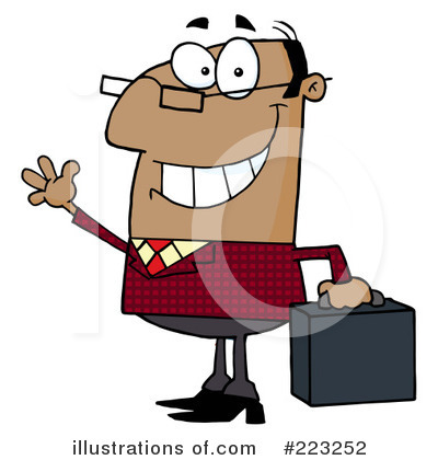 Royalty-Free (RF) Businessman Clipart Illustration by Hit Toon - Stock Sample #223252