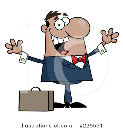Royalty-Free (RF) Businessman Clipart Illustration by Hit Toon - Stock Sample #225551