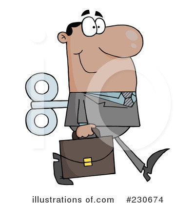 Royalty-Free (RF) Businessman Clipart Illustration by Hit Toon - Stock Sample #230674