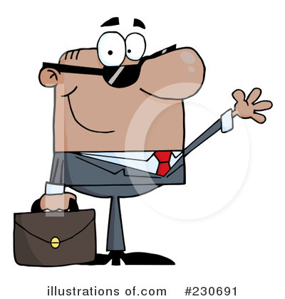 Royalty-Free (RF) Businessman Clipart Illustration by Hit Toon - Stock Sample #230691