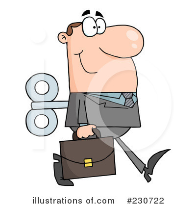 Royalty-Free (RF) Businessman Clipart Illustration by Hit Toon - Stock Sample #230722