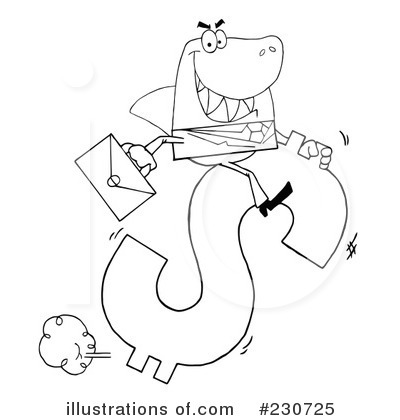 Shark Businessman Clipart #230725 by Hit Toon