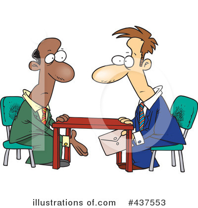 Royalty-Free (RF) Businessman Clipart Illustration by toonaday - Stock Sample #437553