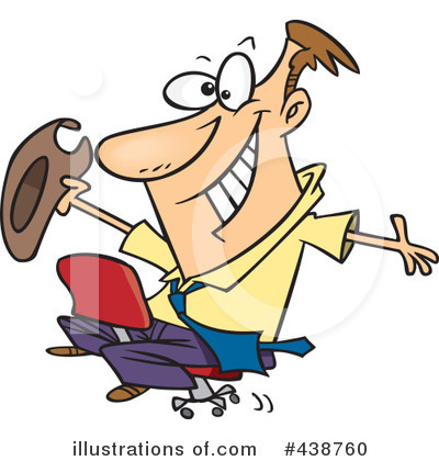 Royalty-Free (RF) Businessman Clipart Illustration by toonaday - Stock Sample #438760