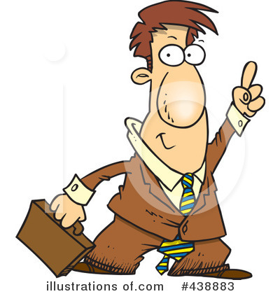 Royalty-Free (RF) Businessman Clipart Illustration by toonaday - Stock Sample #438883