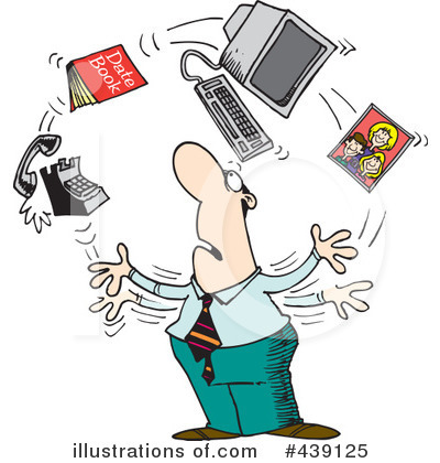 Royalty-Free (RF) Businessman Clipart Illustration by toonaday - Stock Sample #439125