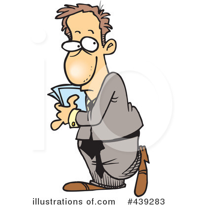 Royalty-Free (RF) Businessman Clipart Illustration by toonaday - Stock Sample #439283