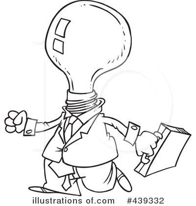 Royalty-Free (RF) Businessman Clipart Illustration by toonaday - Stock Sample #439332
