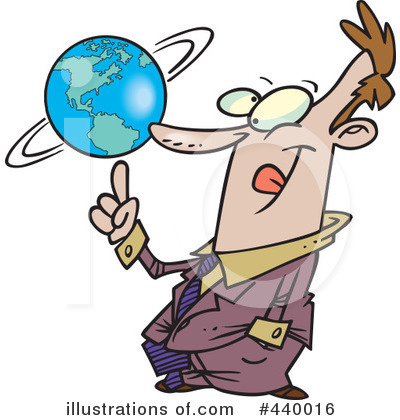 Globe Clipart #440016 by toonaday