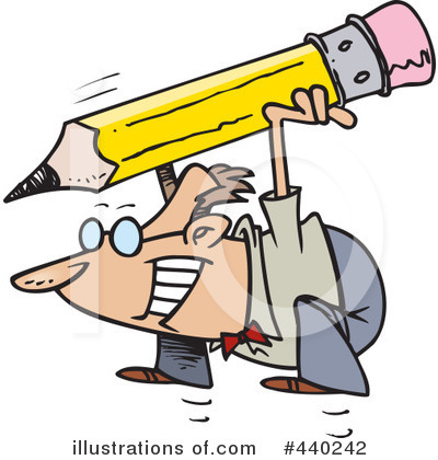 Royalty-Free (RF) Businessman Clipart Illustration by toonaday - Stock Sample #440242