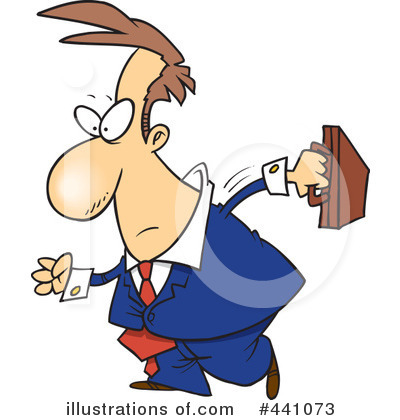 Royalty-Free (RF) Businessman Clipart Illustration by toonaday - Stock Sample #441073