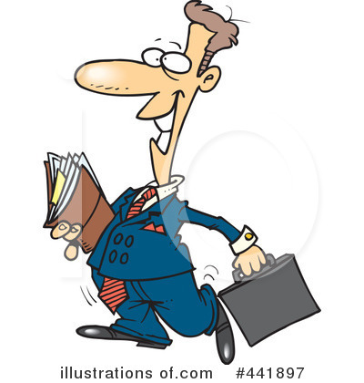 Royalty-Free (RF) Businessman Clipart Illustration by toonaday - Stock Sample #441897