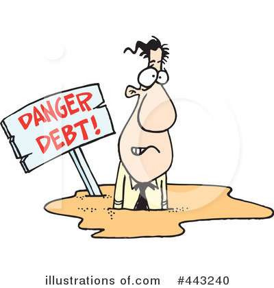 Debt Clipart #443240 by toonaday