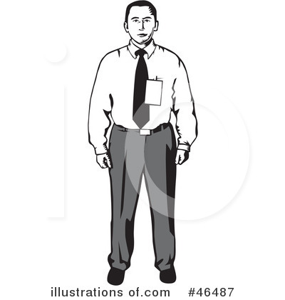 Business Man Clipart #46487 by David Rey