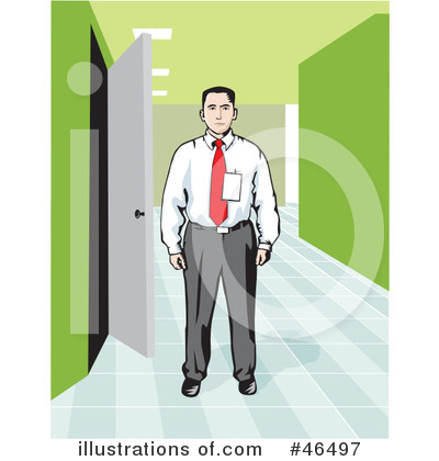 Royalty-Free (RF) Businessman Clipart Illustration by David Rey - Stock Sample #46497