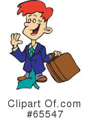 Businessman Clipart #65547 by Dennis Holmes Designs