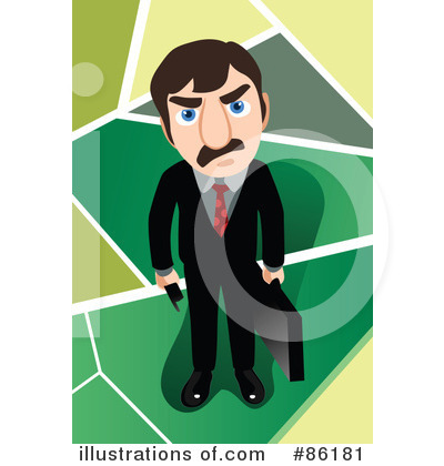 Royalty-Free (RF) Businessman Clipart Illustration by mayawizard101 - Stock Sample #86181