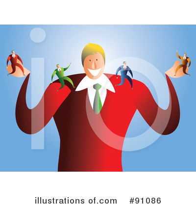 Royalty-Free (RF) Businessman Clipart Illustration by Prawny - Stock Sample #91086