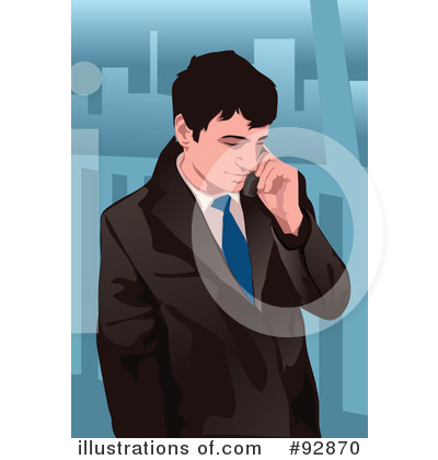 Royalty-Free (RF) Businessman Clipart Illustration by mayawizard101 - Stock Sample #92870