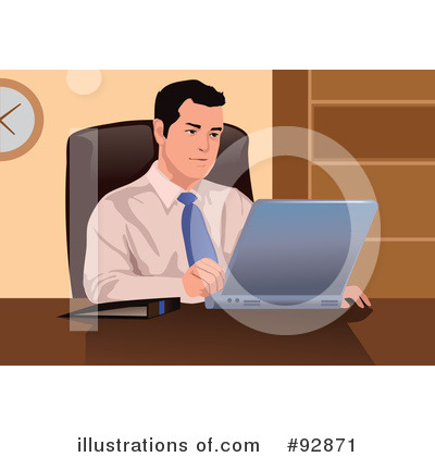 Royalty-Free (RF) Businessman Clipart Illustration by mayawizard101 - Stock Sample #92871