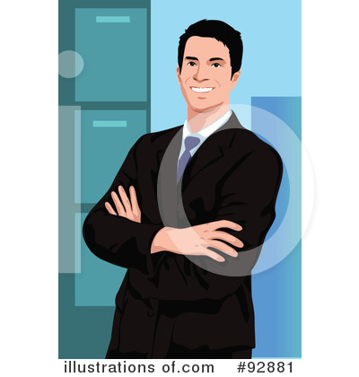 Royalty-Free (RF) Businessman Clipart Illustration by mayawizard101 - Stock Sample #92881