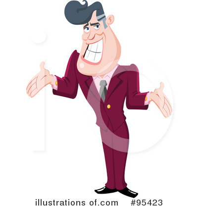 Royalty-Free (RF) Businessman Clipart Illustration by yayayoyo - Stock Sample #95423