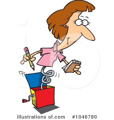 Royalty-Free (RF) Businesswoman Clipart Illustration by toonaday - Stock Sample #1046780